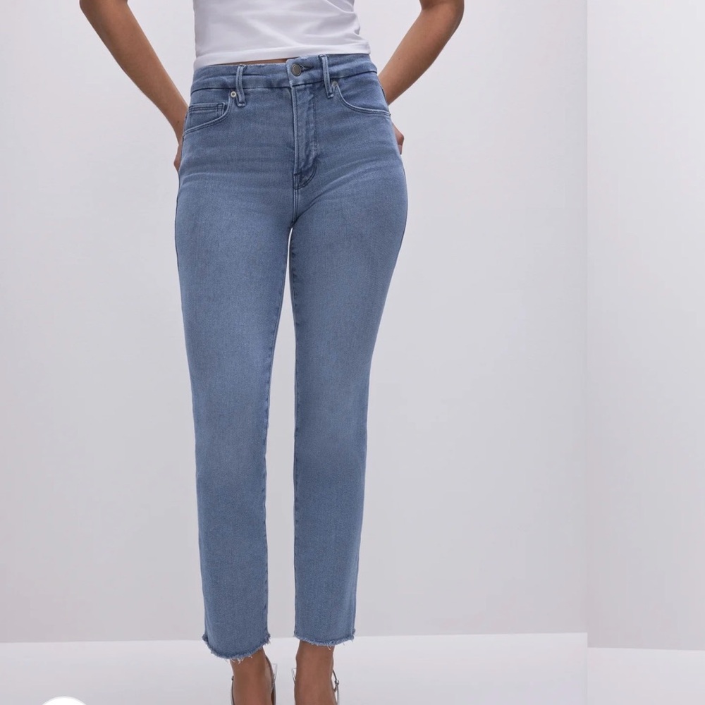 Good American High Rise Blue Jeans